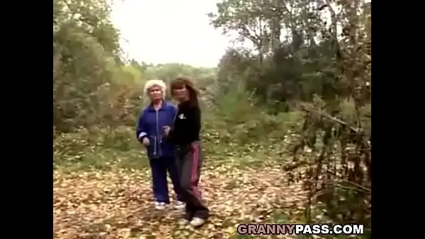 Watch Granny Lesbian Love In The Forest energy Clips