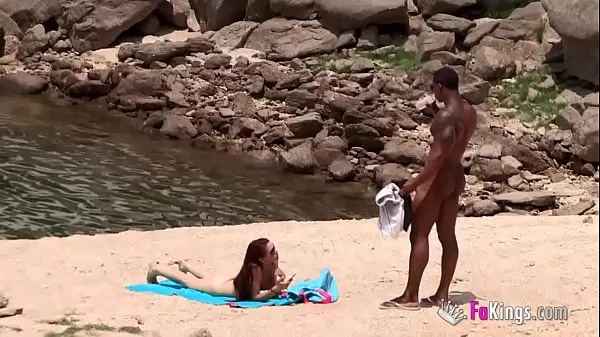 Watch The massive cocked black dude picking up on the nudist beach. So easy, when you're armed with such a blunderbuss energy Clips