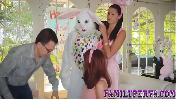Watch Teenage amateur rides easter rabbit for cumshot energy Clips