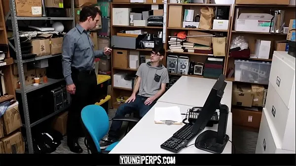 Watch YoungPerps - Nerdy Twink Railed Out By A Security Guard energy Clips