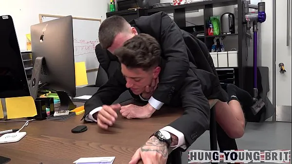 Watch Hot suited up Office boy fucked HARD n left spunky energy Clips