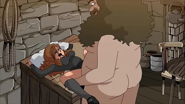 Mira Hombre gordo destruye el coño de una joven (Hagrid y Hermione clips de energía
