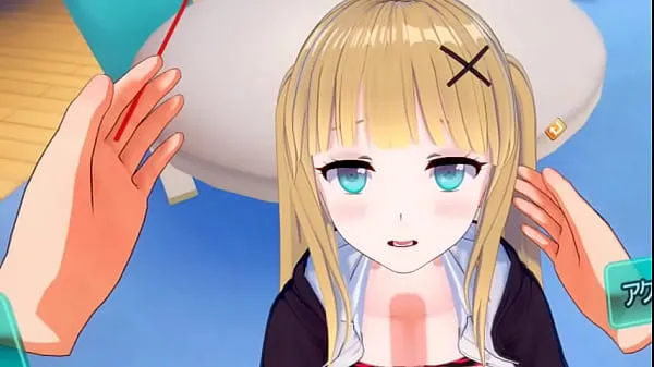 Tonton Klip energi Eroge Koikatsu! VR version] Cute and gentle blonde big breasts gal JK Eleanor (Orichara) is rubbed with her boobs 3DCG anime video