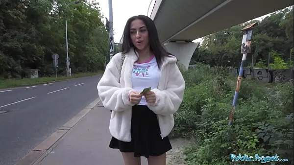 Watch Public Agent - petite and gorgeous English babe with big tits and cute ass takes cash to let guy fuck her with his huge dick outdoors energy Clips