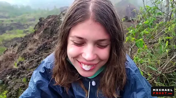 Watch The Riskiest Public Blowjob In The World On Top Of An Active Bali Volcano - POV energy Clips