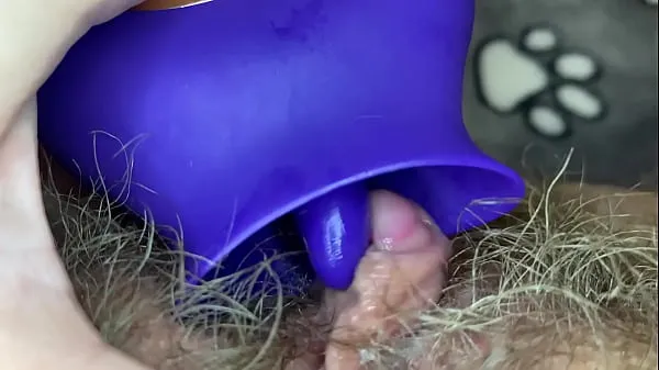 Watch Extreme closeup big clit licking toy orgasm hairy pussy energy Clips