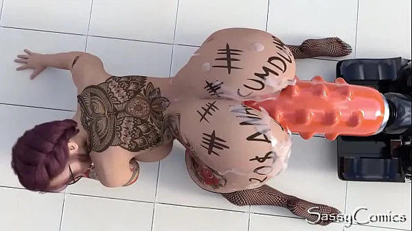 Watch Extreme Monster Dildo Anal Fuck Machine Asshole Stretching - 3D Animation energy Clips