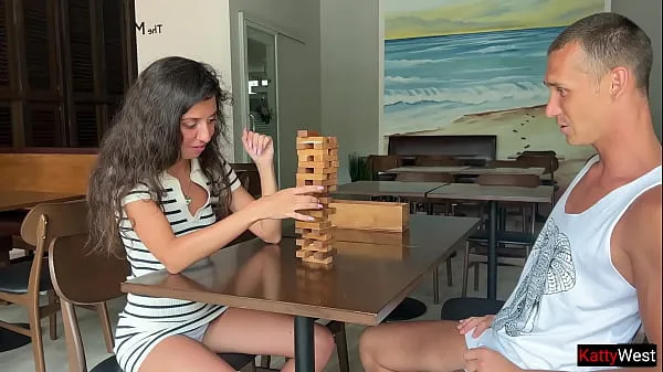Watch Stepsister lost her ass in a Jenga game and got fucked in Anal energy Clips