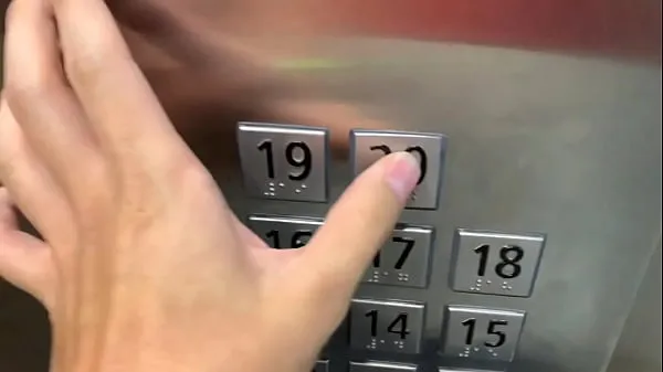 Watch Sex in public, in the elevator with a stranger and they catch us energy Clips